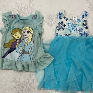 Frozen Shirt and Dress 3/4T